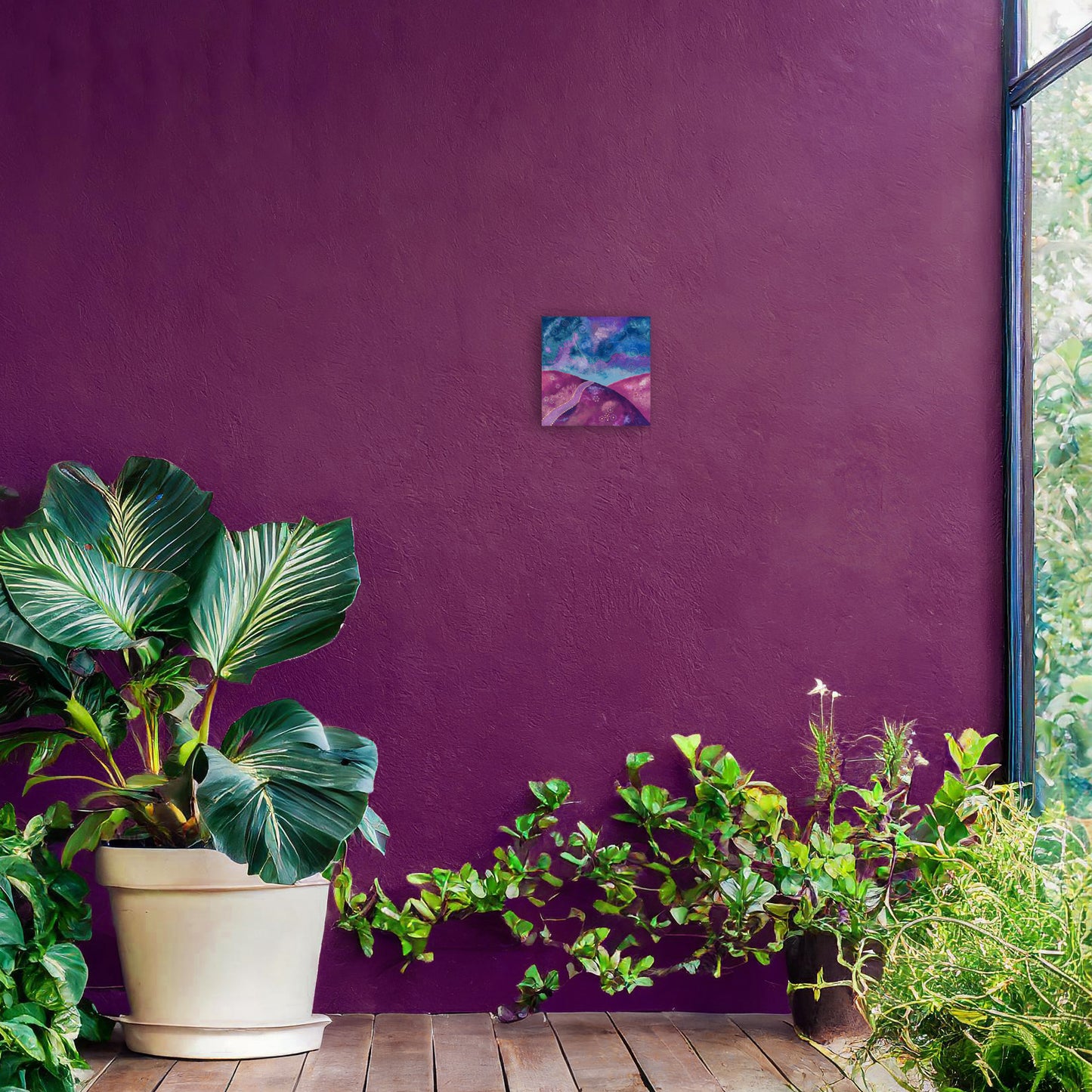 "Go your own way" - Purple and blue - by Fanny Fay Engström