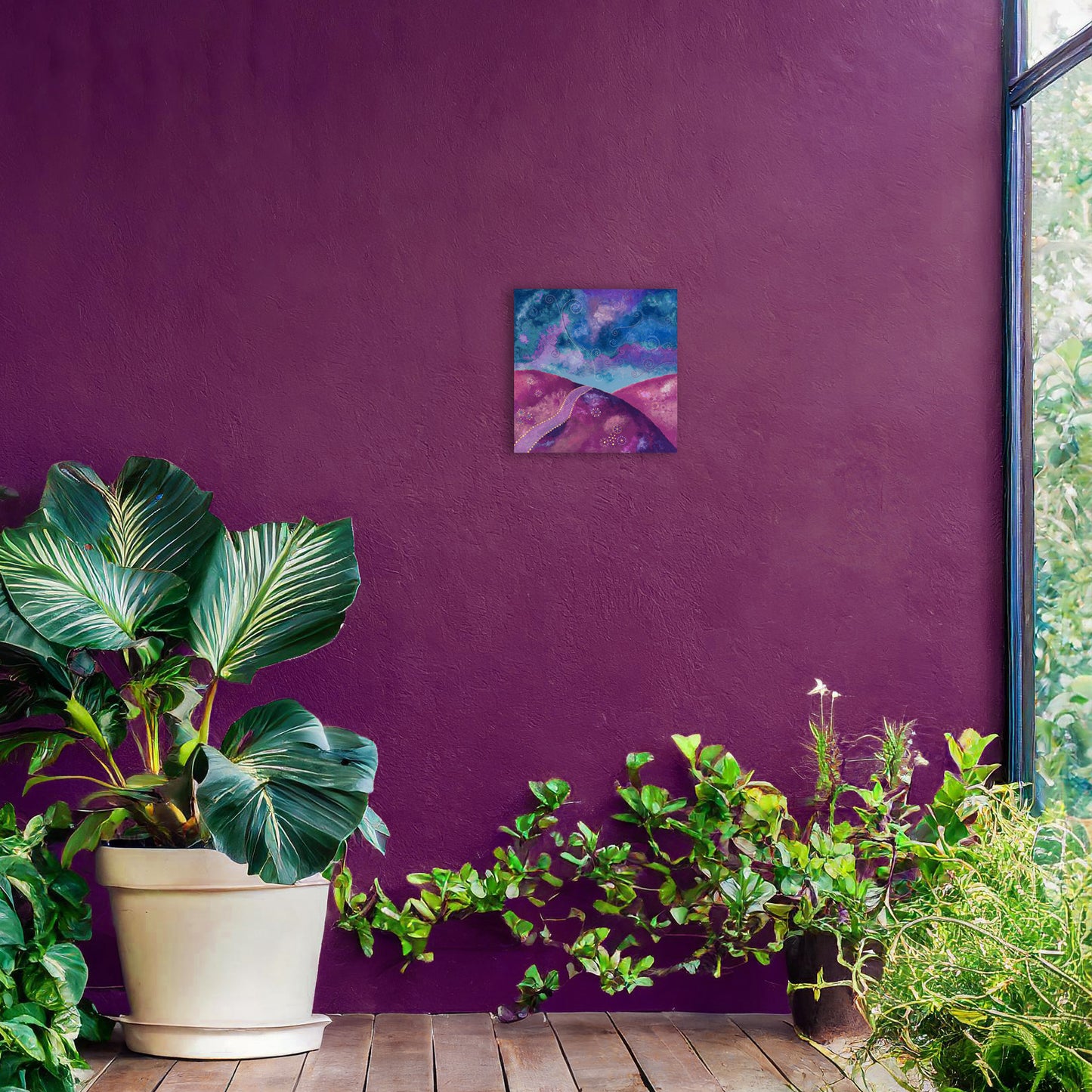 "Go your own way" - Purple and blue - by Fanny Fay Engström