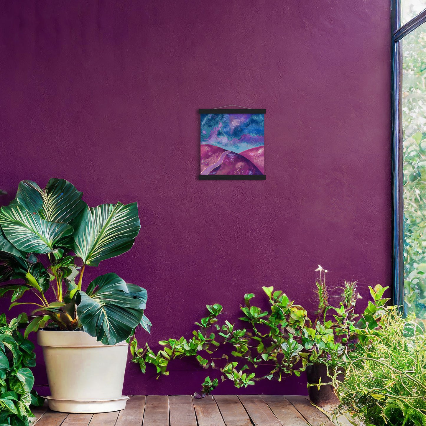 "Go your own way" - Purple and blue - by Fanny Fay Engström