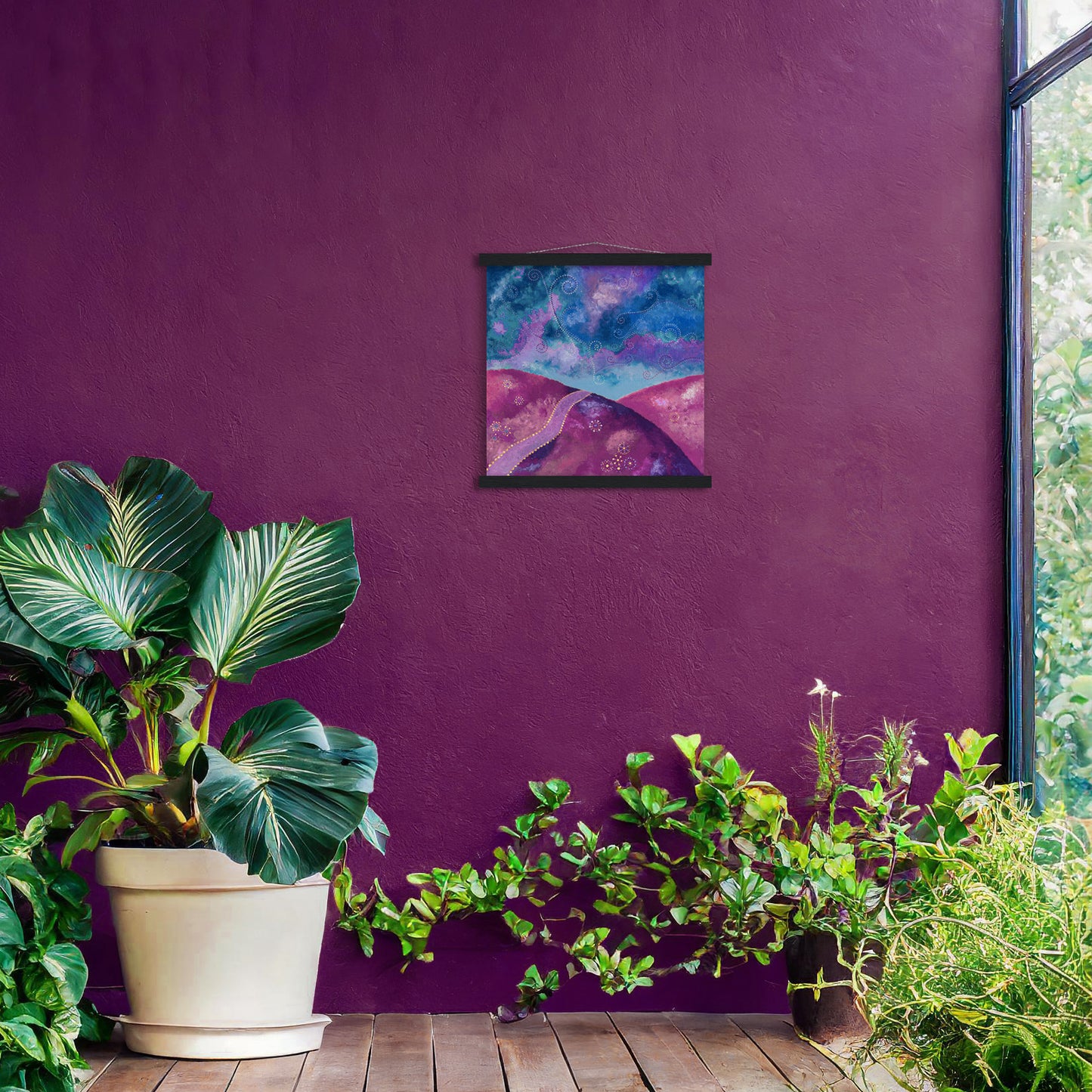 "Go your own way" - Purple and blue - by Fanny Fay Engström