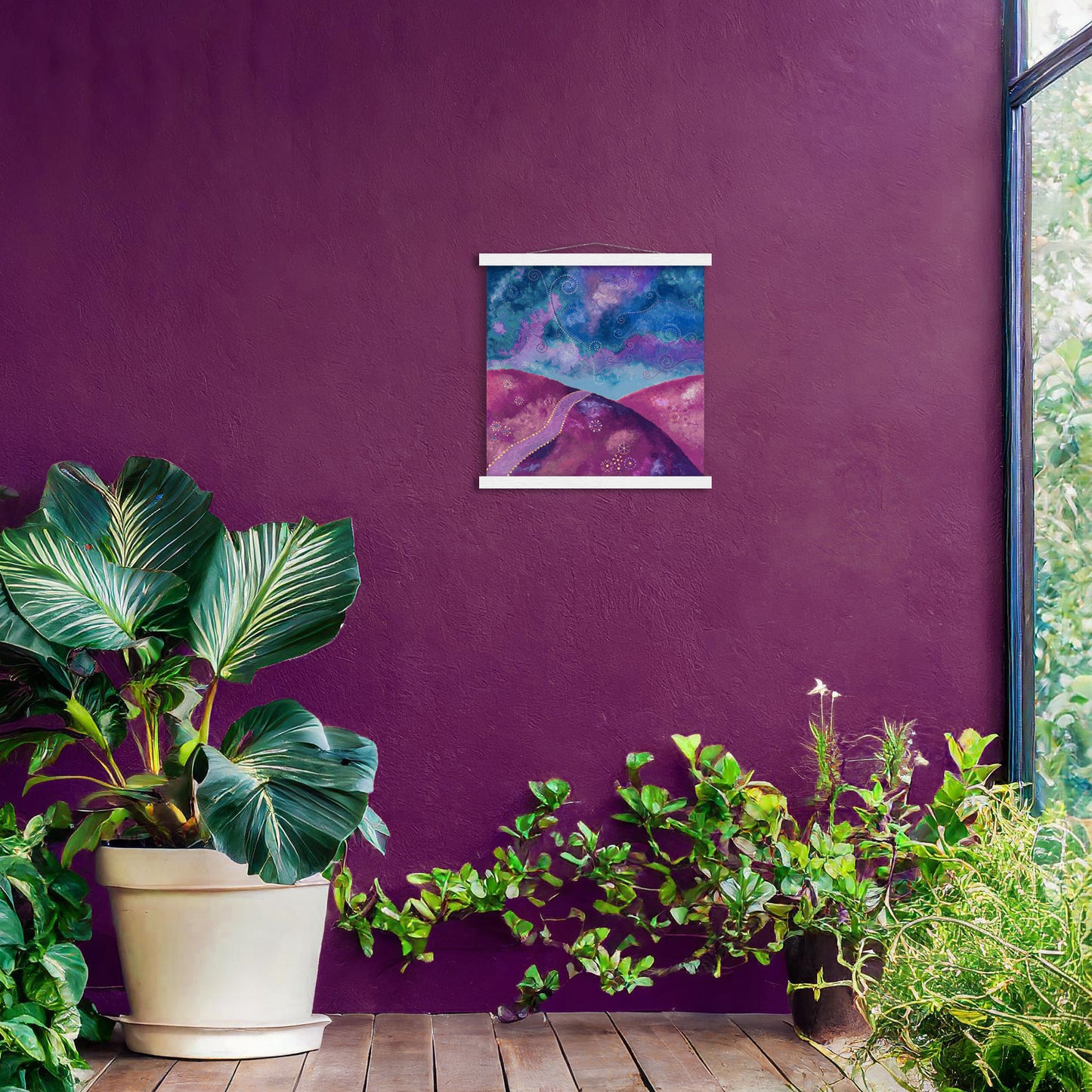 "Go your own way" - Purple and blue - by Fanny Fay Engström