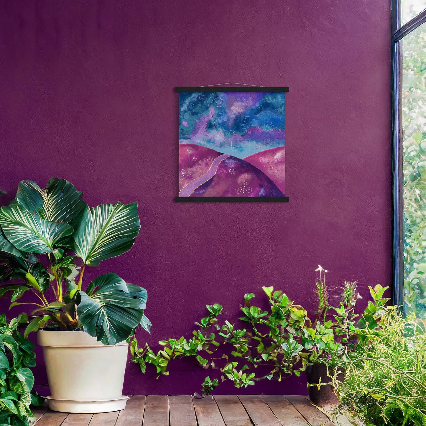 "Go your own way" - Purple and blue - by Fanny Fay Engström