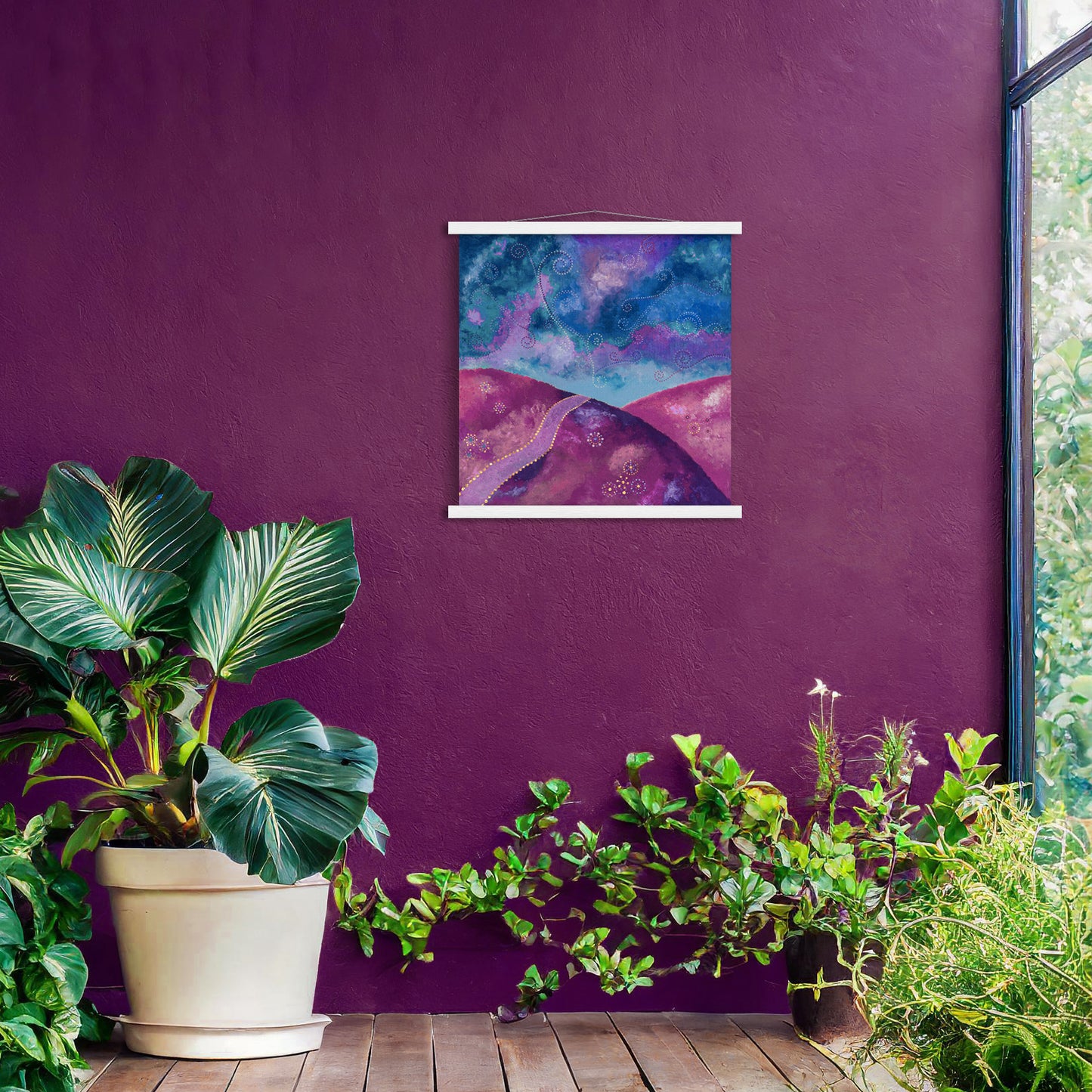 "Go your own way" - Purple and blue - by Fanny Fay Engström