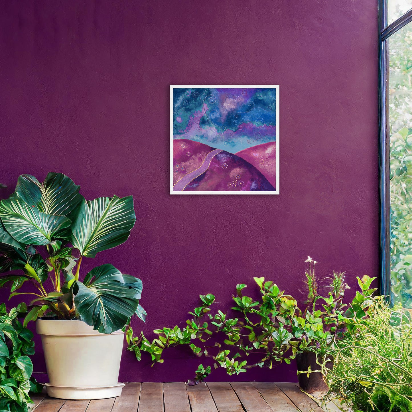 "Go your own way" - Purple and blue - by Fanny Fay Engström