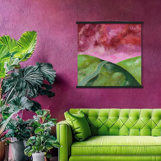 "Go your own way" - Green and pink - by Fanny Fay Engström