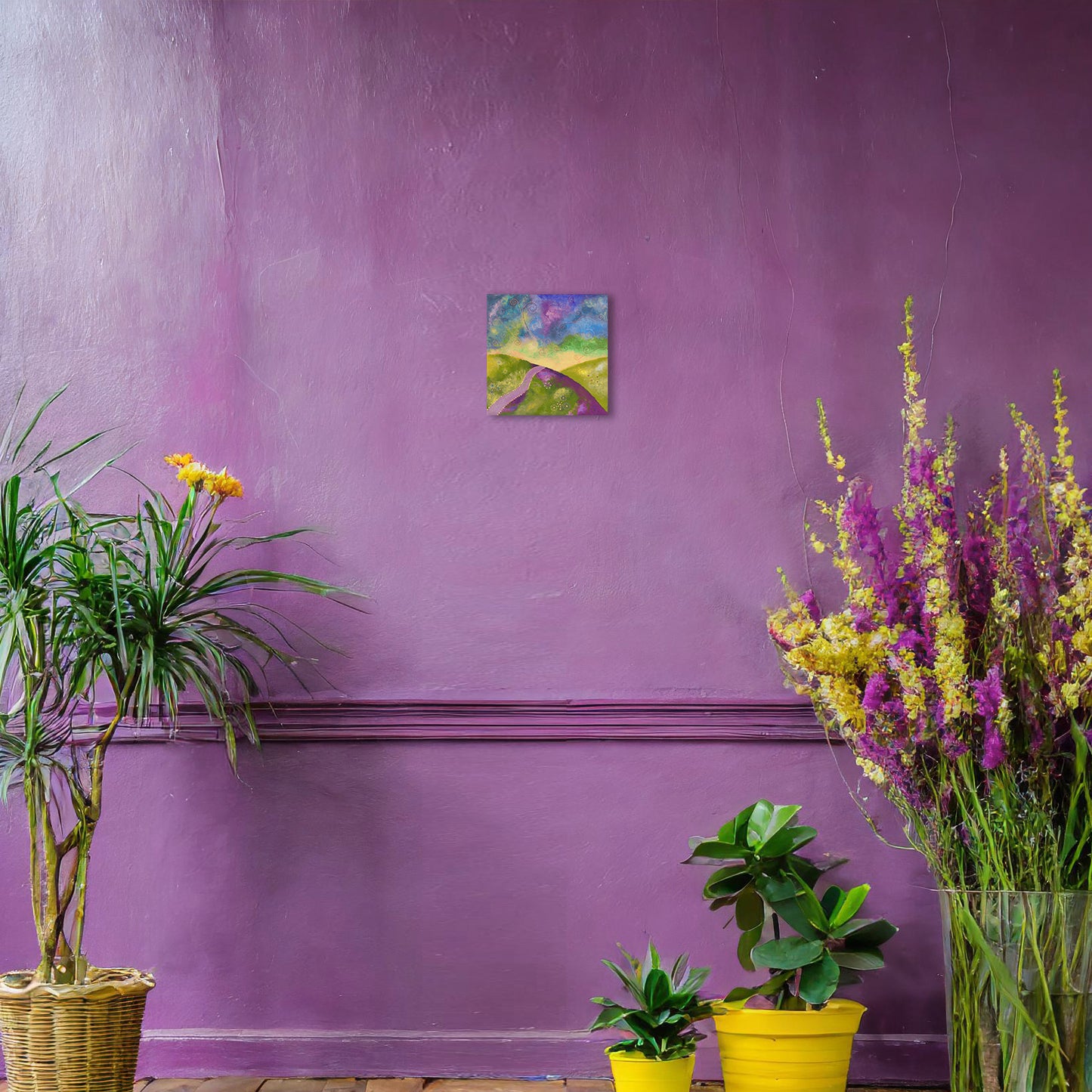 "Go your own way" - Green, blue and purple - by Fanny Fay Engström
