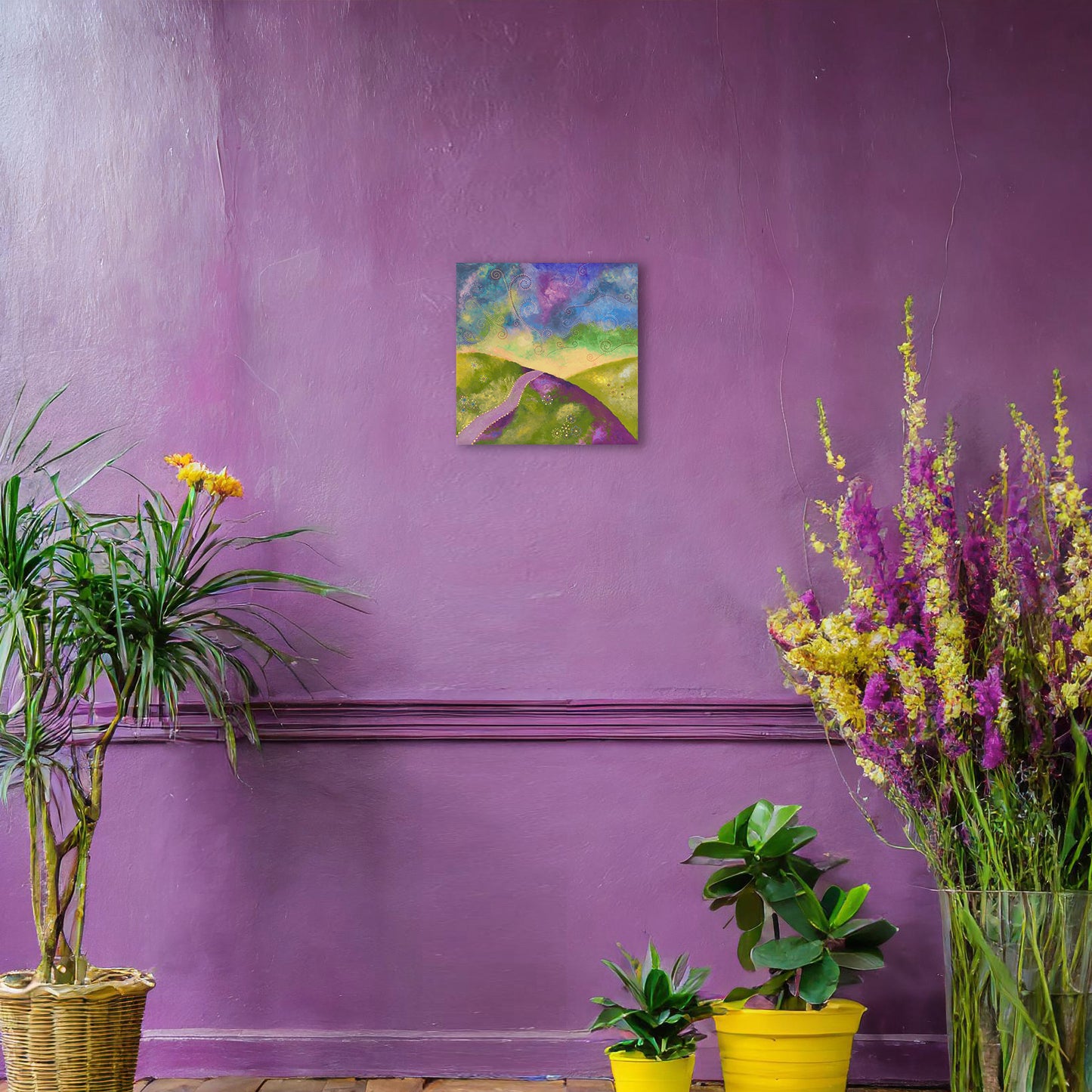 "Go your own way" - Green, blue and purple - by Fanny Fay Engström