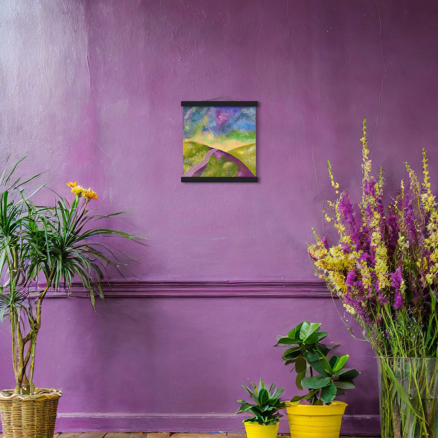 "Go your own way" - Green, blue and purple - by Fanny Fay Engström