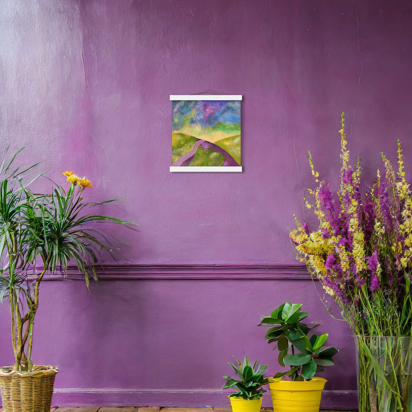 "Go your own way" - Green, blue and purple - by Fanny Fay Engström