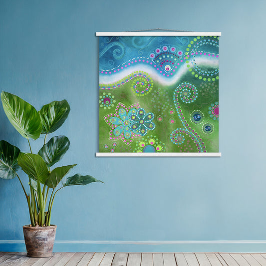 "The Happiness inside" - Green and blue - by Fanny Fay Engström