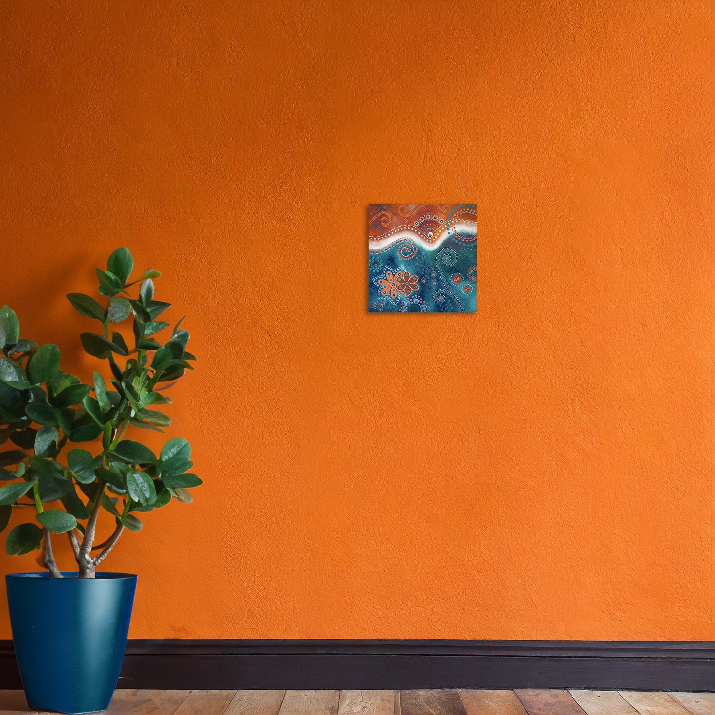 "The Happiness inside" - Rust and blue - by Fanny Fay Engström