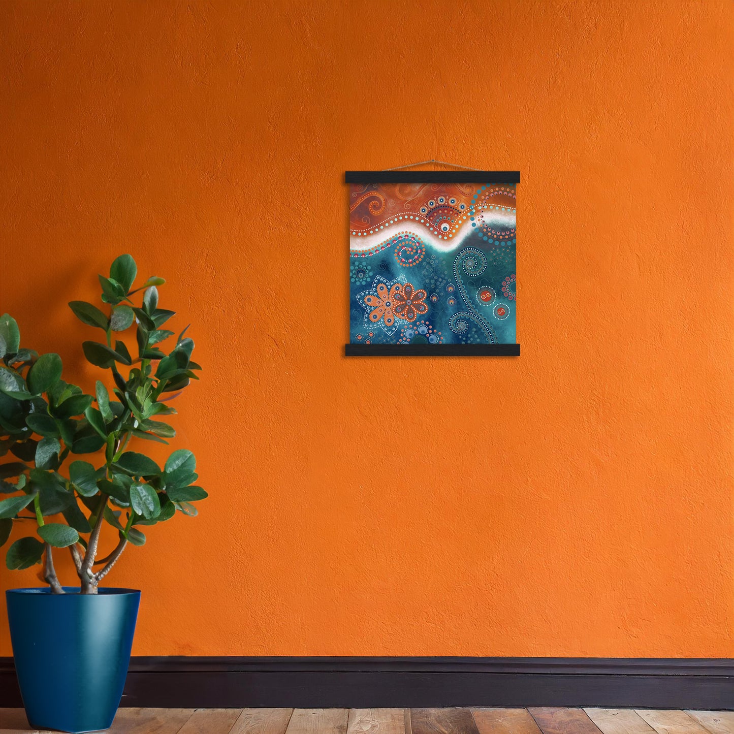 "The Happiness inside" - Rust and blue - by Fanny Fay Engström