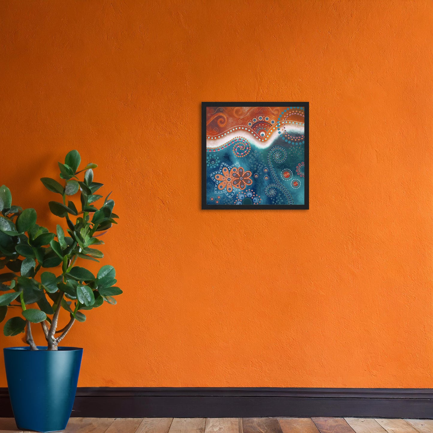 "The Happiness inside" - Rust and blue - by Fanny Fay Engström