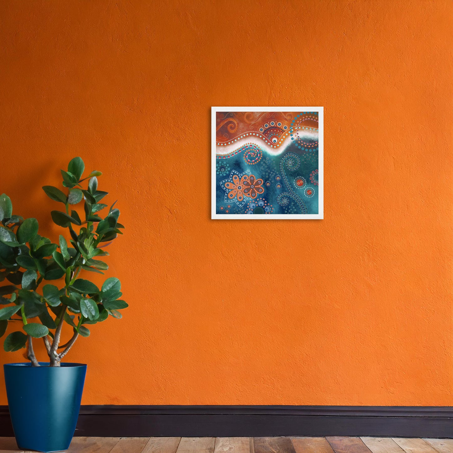 "The Happiness inside" - Rust and blue - by Fanny Fay Engström