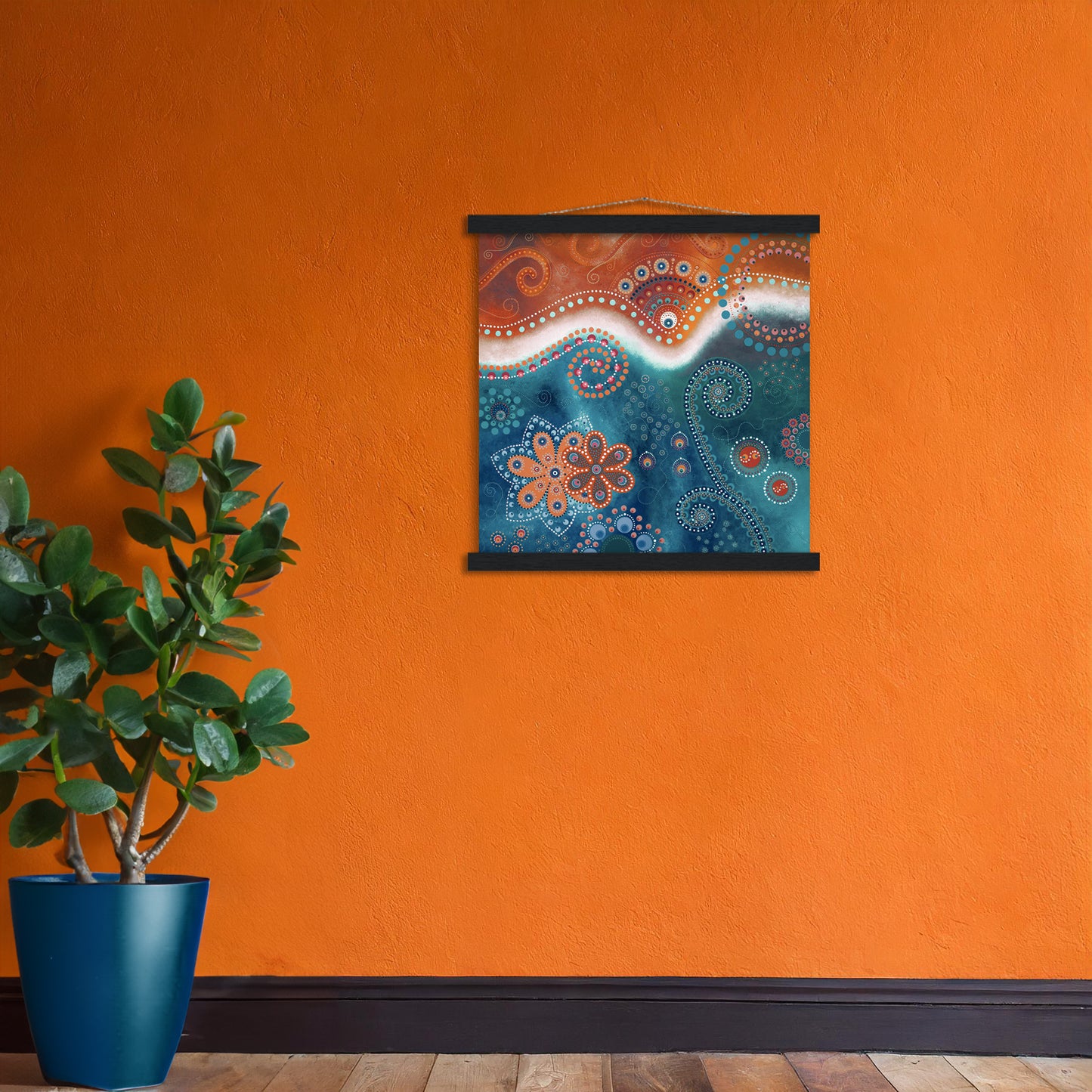 "The Happiness inside" - Rust and blue - by Fanny Fay Engström