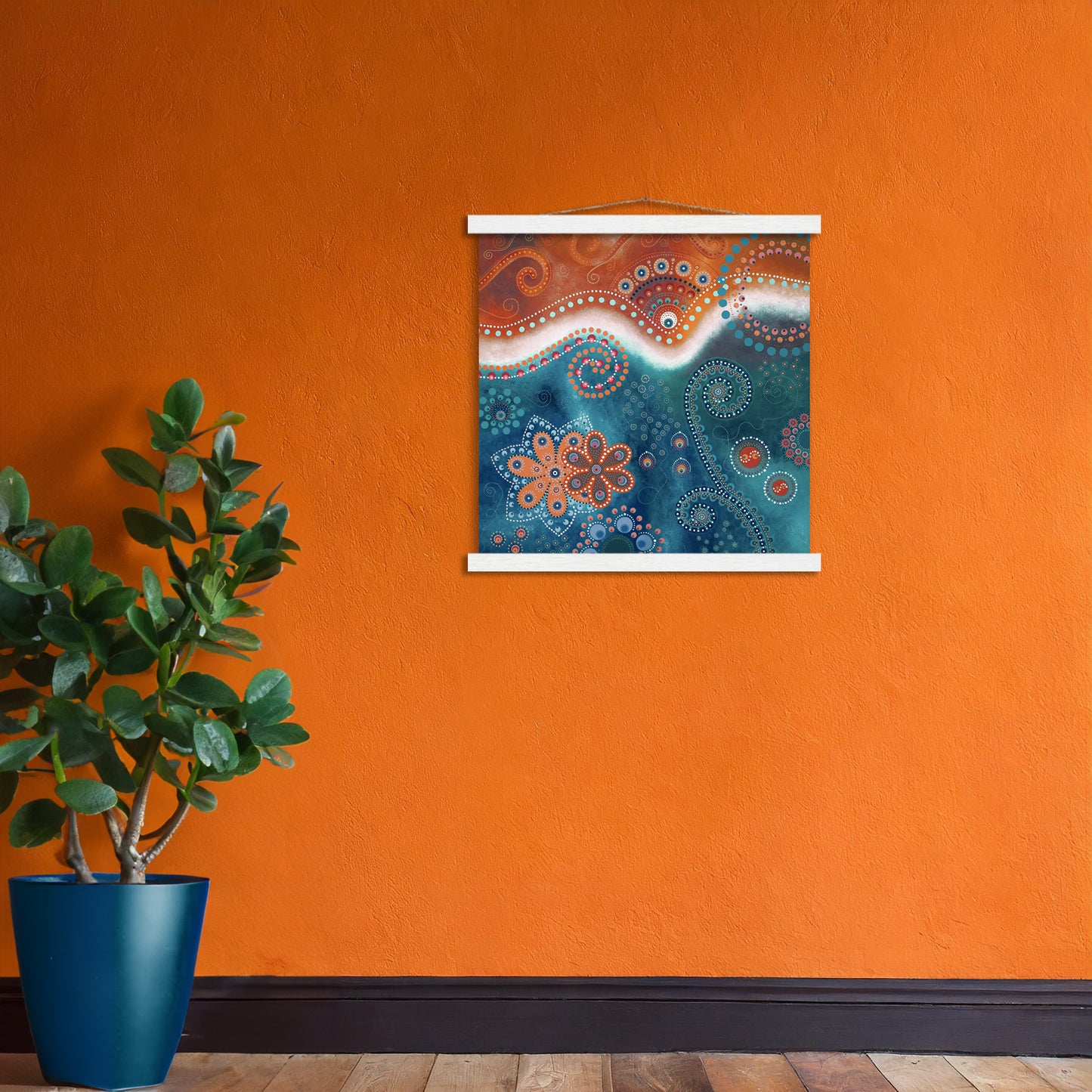 "The Happiness inside" - Rust and blue - by Fanny Fay Engström