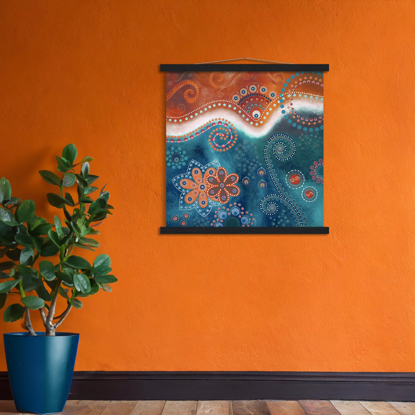 "The Happiness inside" - Rust and blue - by Fanny Fay Engström