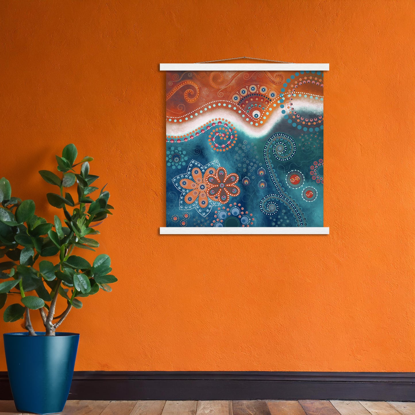 "The Happiness inside" - Rust and blue - by Fanny Fay Engström