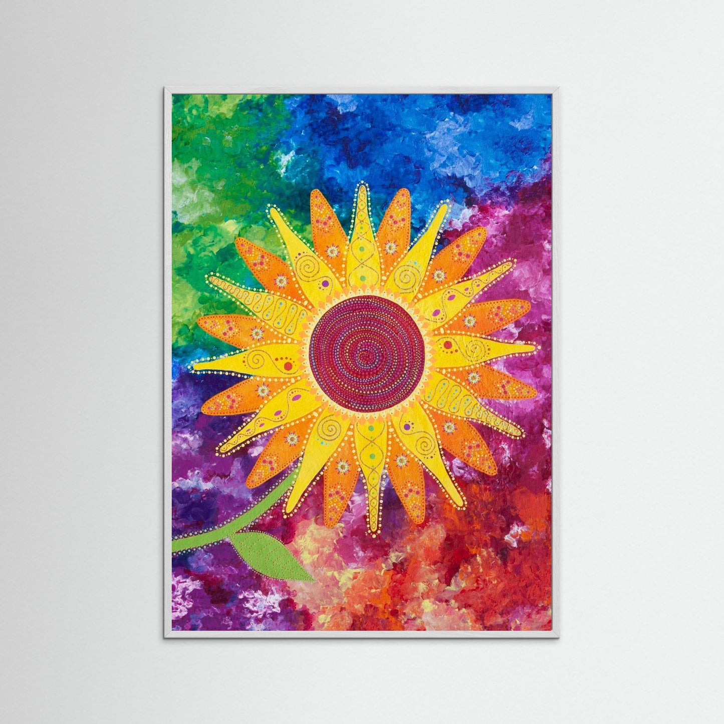 "I choose peace" - Paper print with frame - Original colour - by Fanny Fay Engström