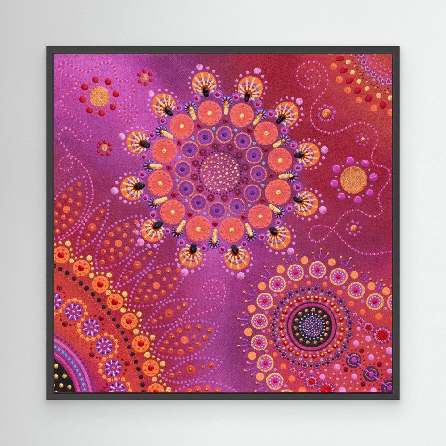 "Svea's Universe" - Canvas print - Pink and red (Original colour) - by Fanny Fay Engström