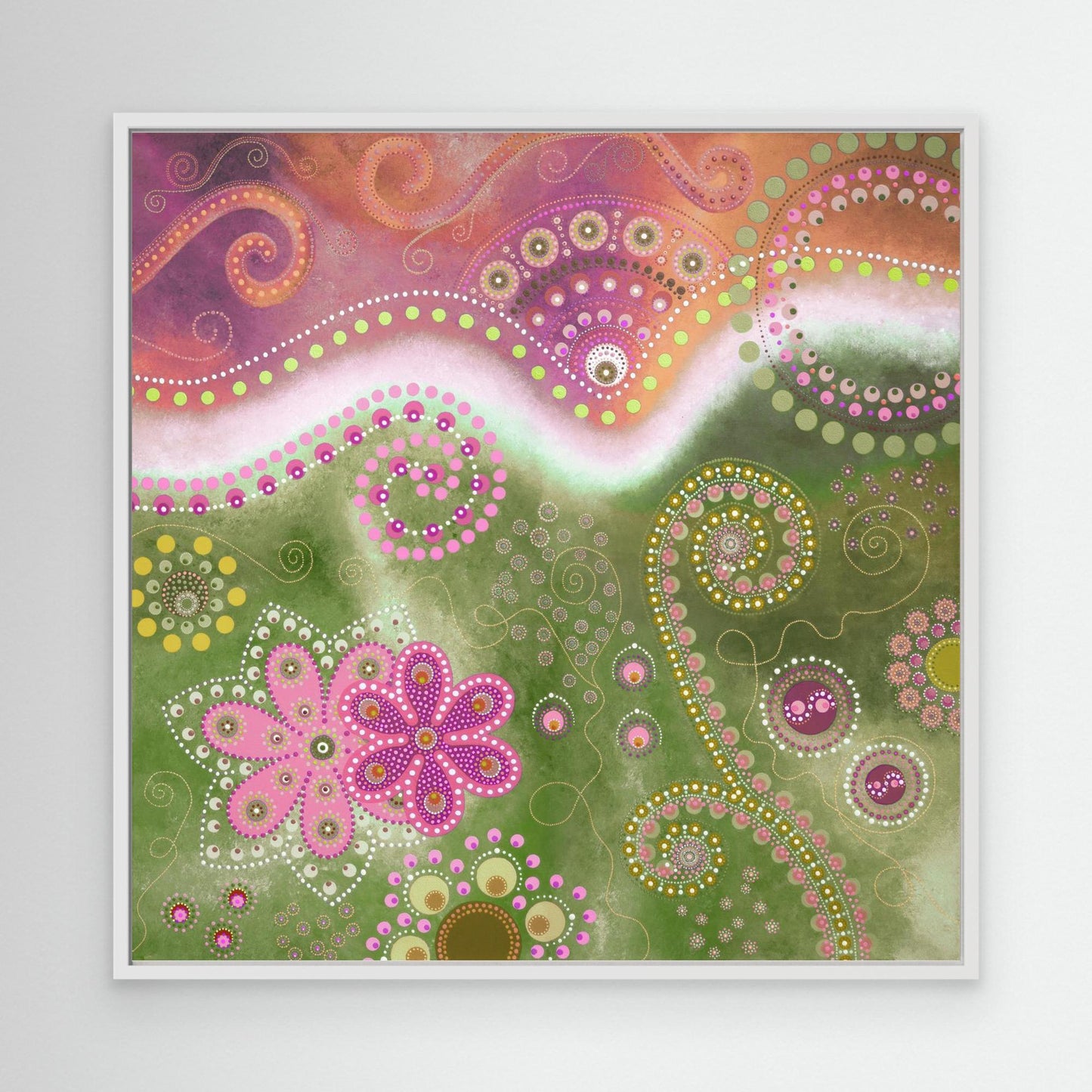 "The Happiness inside" - Canvas print - Pastel dream - by Fanny Fay Engström