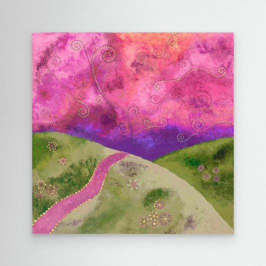 "Go your own way" - Canvas print - Pastel dream - by Fanny Fay Engström