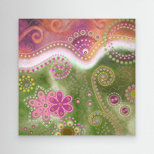 "The Happiness inside" - Canvas print - Pastel dream - by Fanny Fay Engström