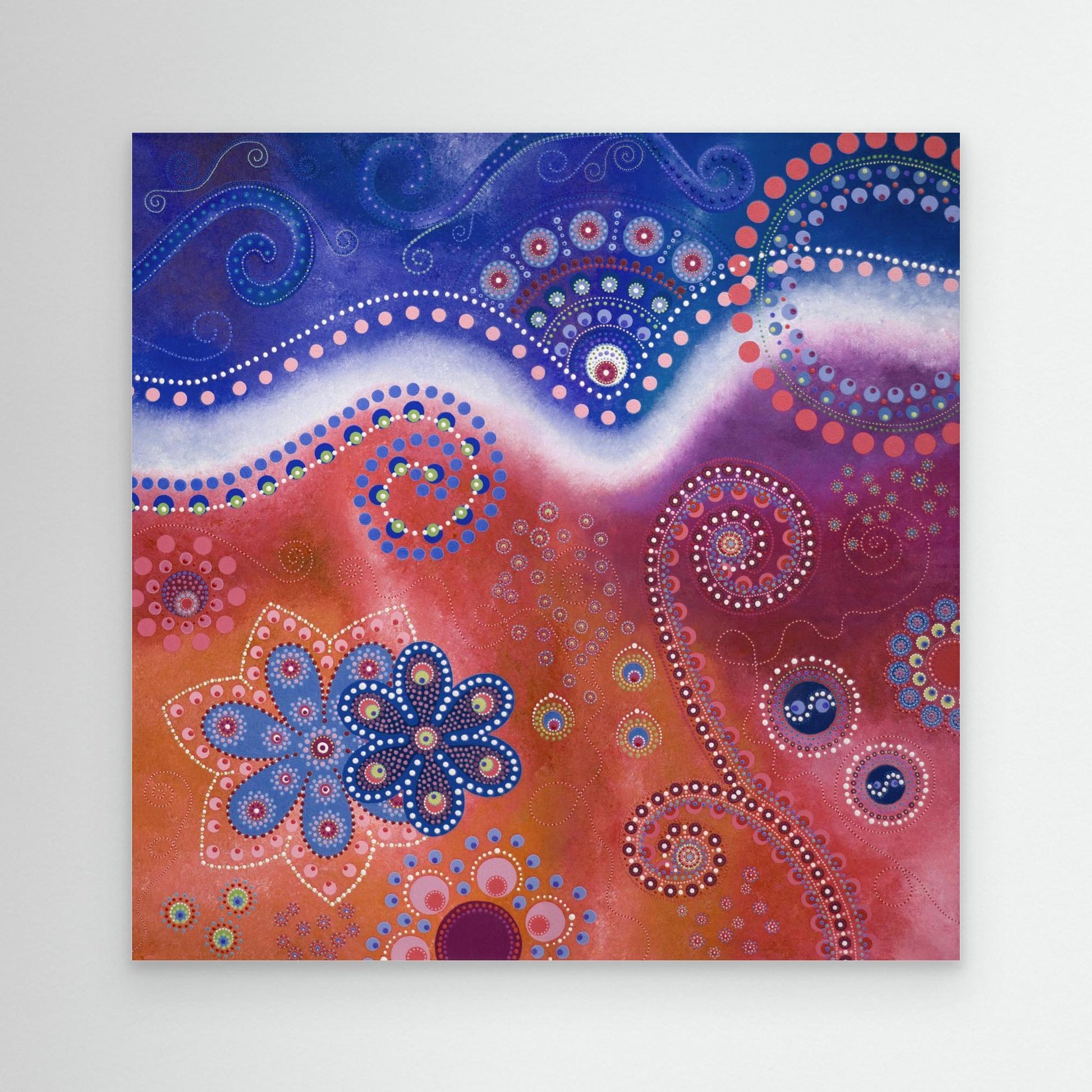 "The Happiness inside" - Canvas print - Fire and water - by Fanny Fay Engström