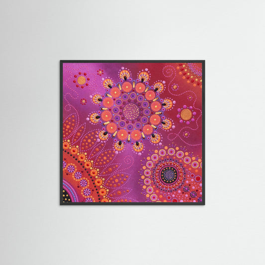 "Svea's Universe" - Pink and red (original colour) - Paper print - by Fanny Fay Engström