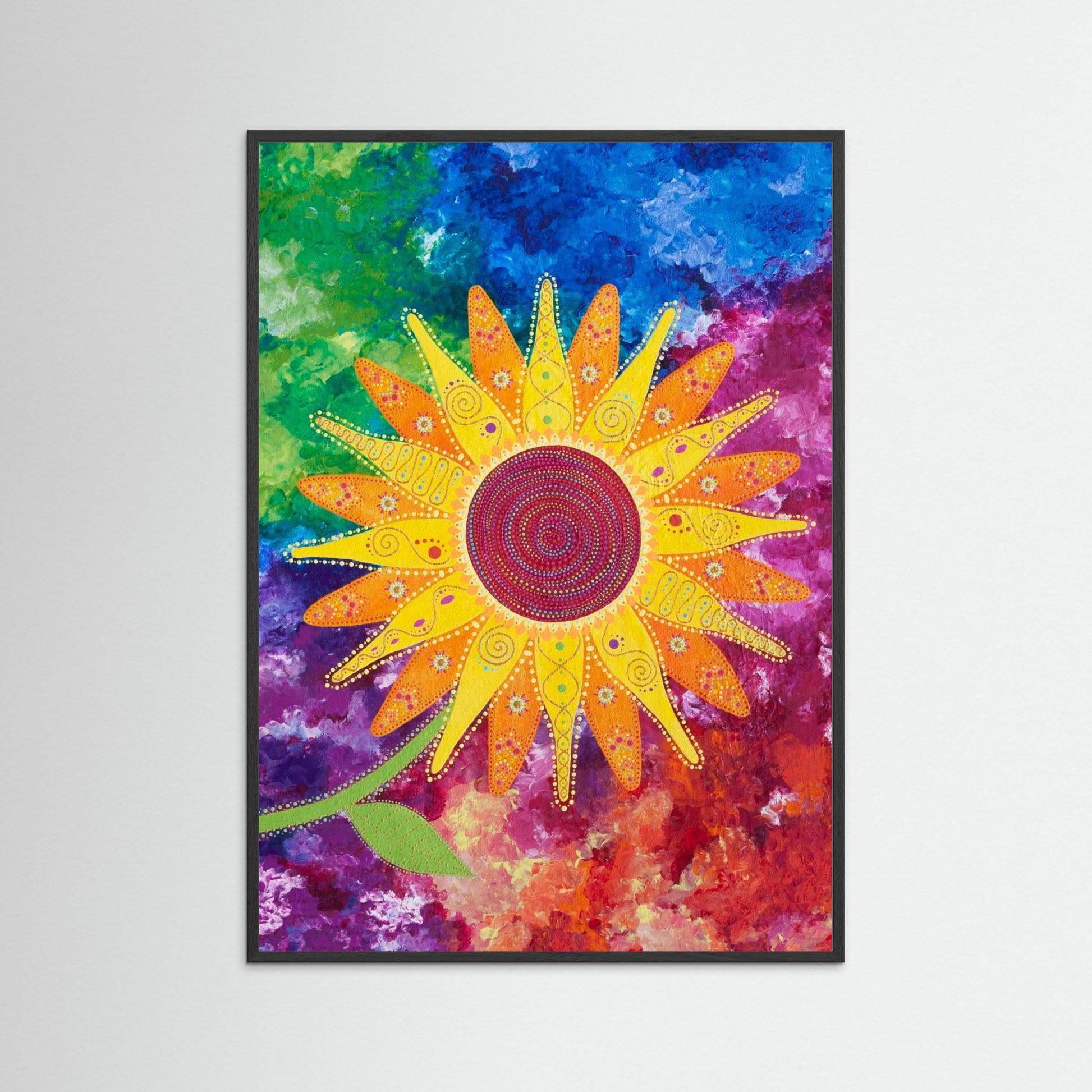 "I choose peace" - Paper print with frame - Original colour - by Fanny Fay Engström